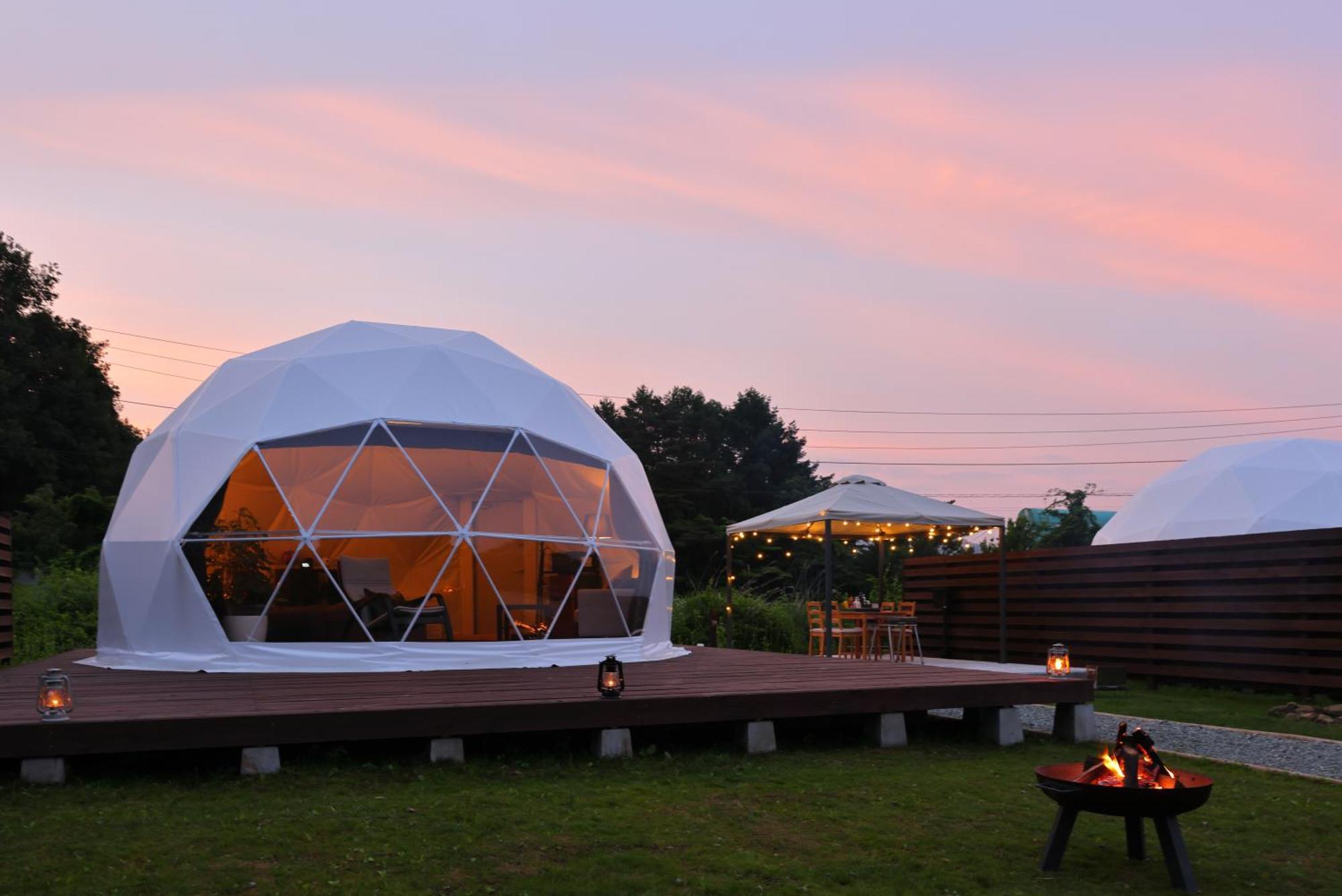 Glamping Resort Varie Fujikawaguchiko Exteriör bild